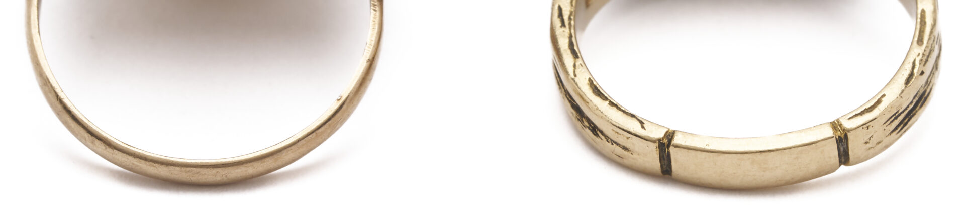 Lot 1145: 2 10K Gold & Gemstone Rings