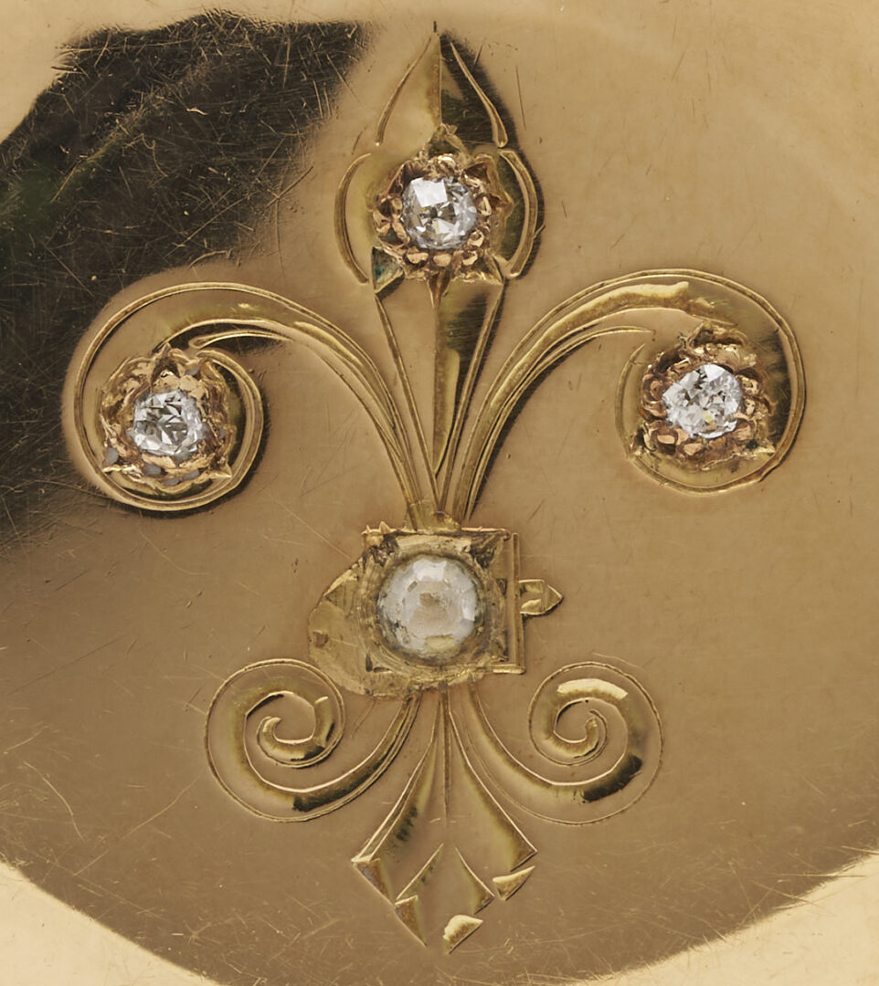 Lot 1148: 14K Waltham Seaside Pocket Watch