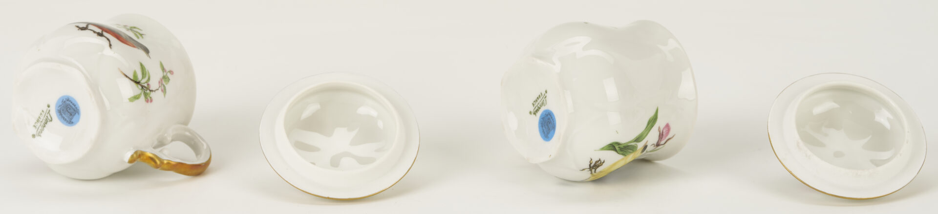 Lot 1154: 7 Assorted Porcelain Pots Du Creme, incl. Herend