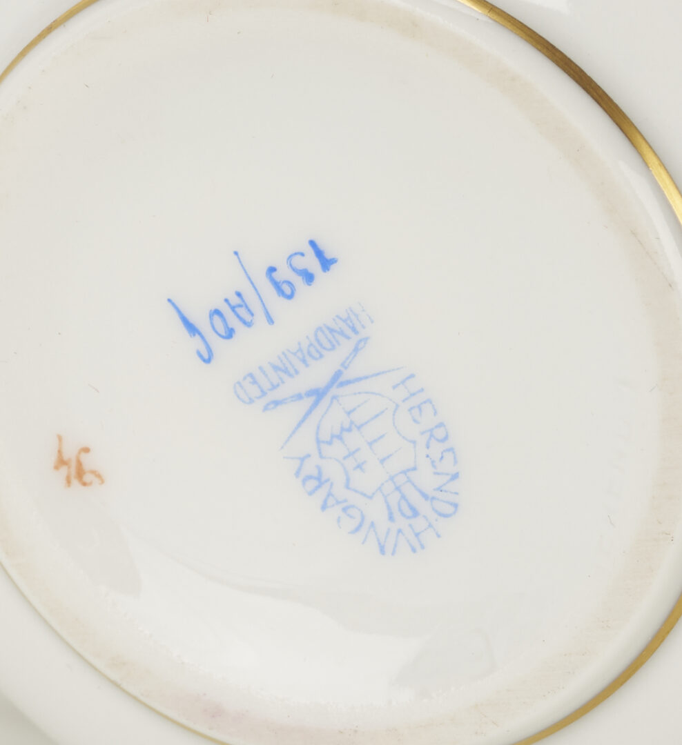 Lot 1154: 7 Assorted Porcelain Pots Du Creme, incl. Herend