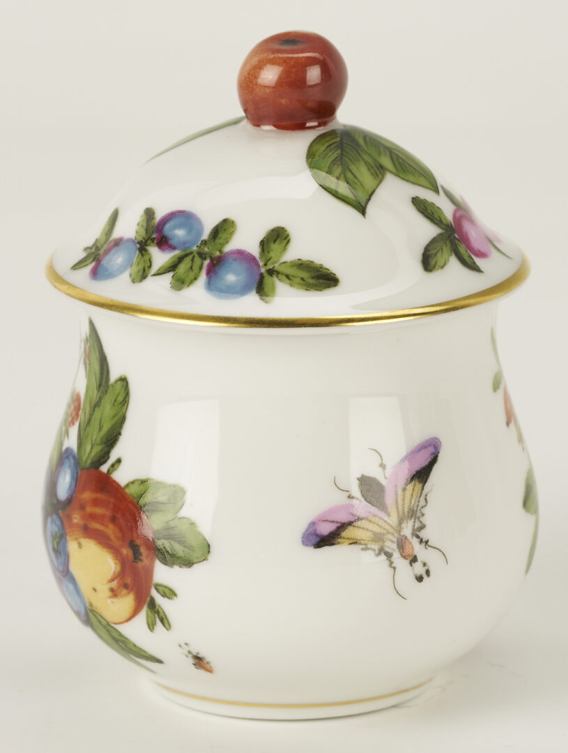 Lot 1154: 7 Assorted Porcelain Pots Du Creme, incl. Herend