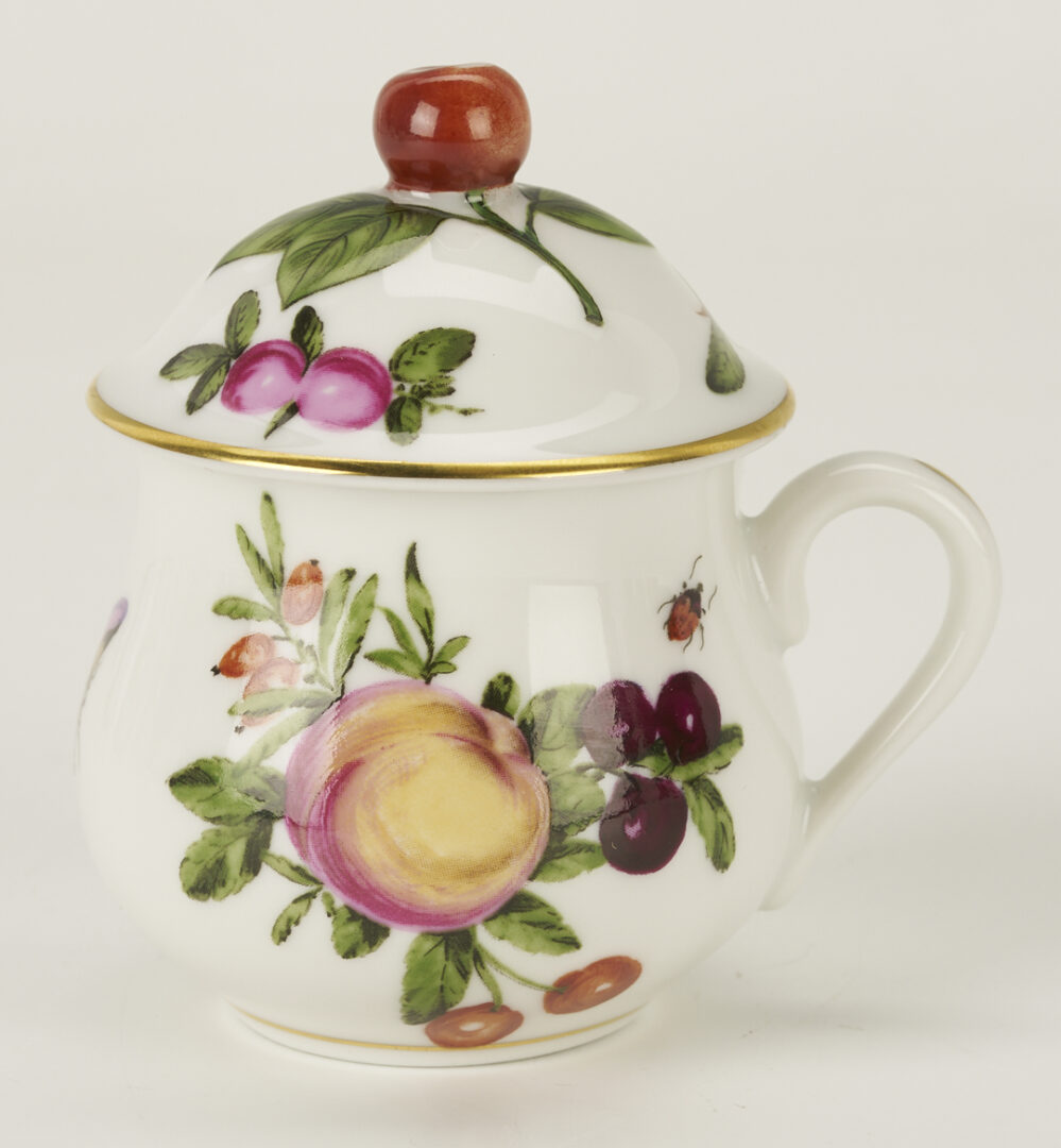 Lot 1154: 7 Assorted Porcelain Pots Du Creme, incl. Herend