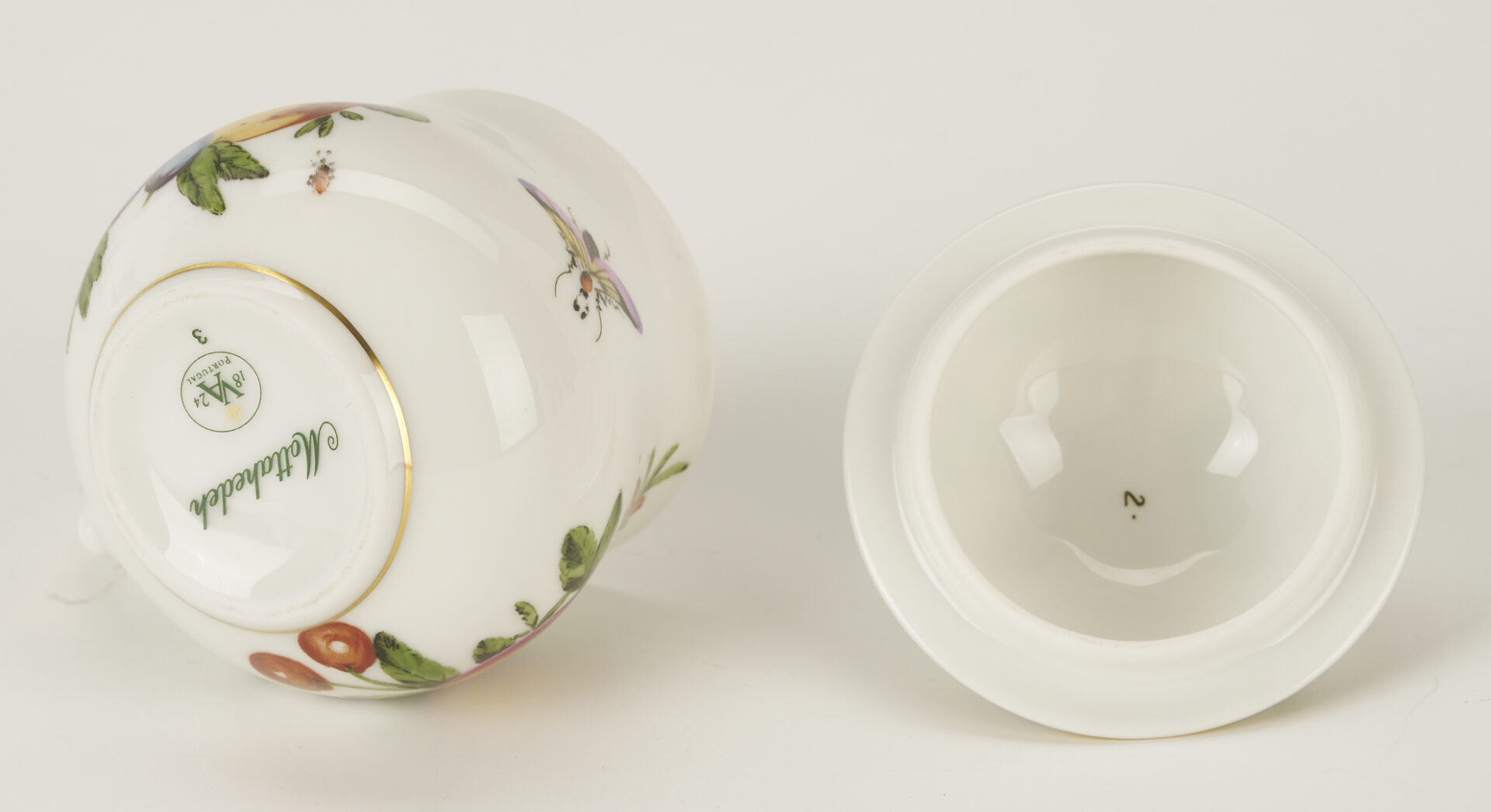 Lot 1154: 7 Assorted Porcelain Pots Du Creme, incl. Herend