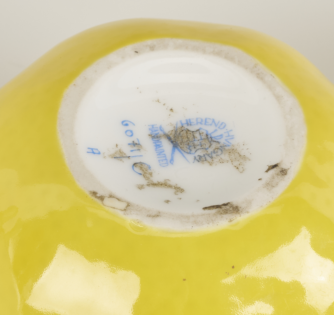 Lot 1155: 6 Herend Porcelain Table Items