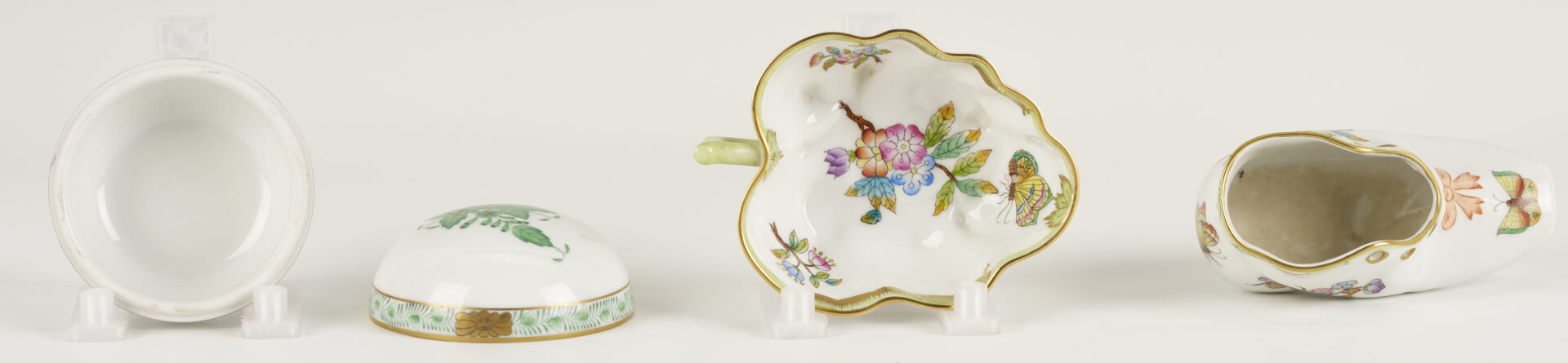 Lot 1155: 6 Herend Porcelain Table Items