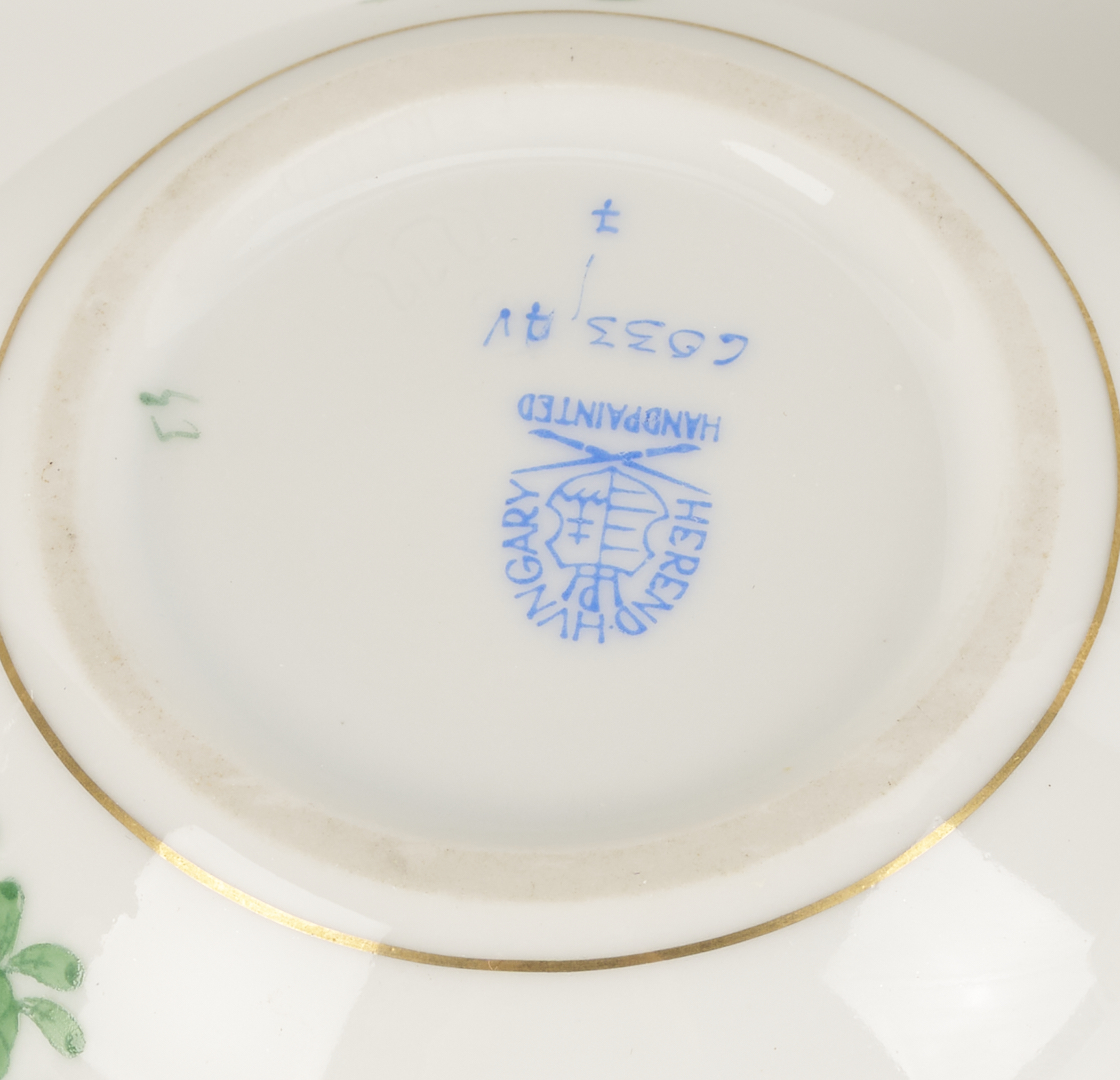 Lot 1155: 6 Herend Porcelain Table Items