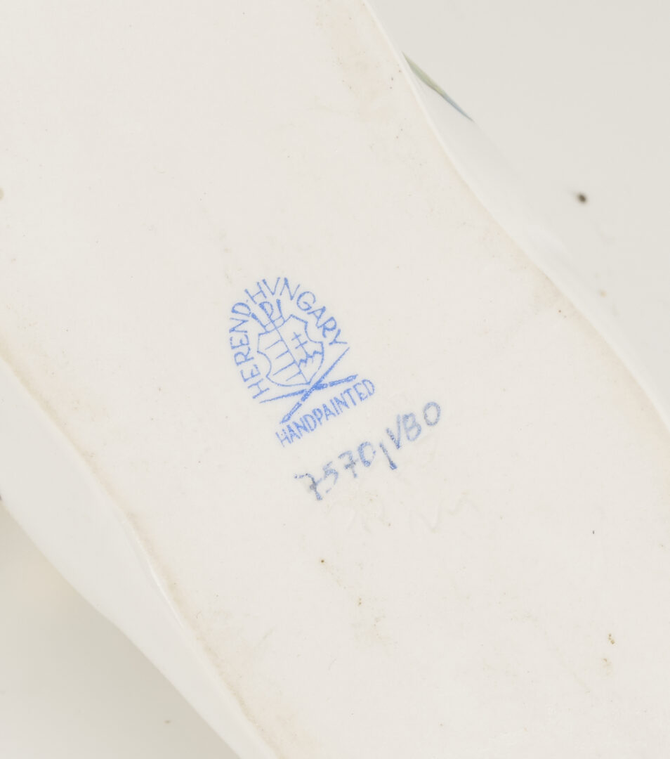 Lot 1155: 6 Herend Porcelain Table Items