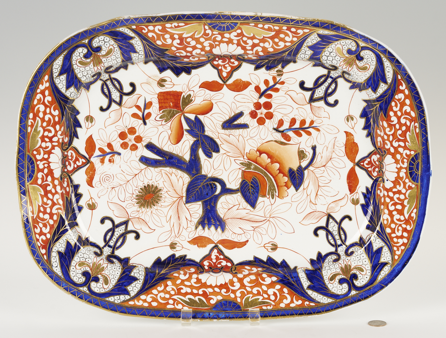 Lot 1158: Large English Imari Platter, early 19th c.