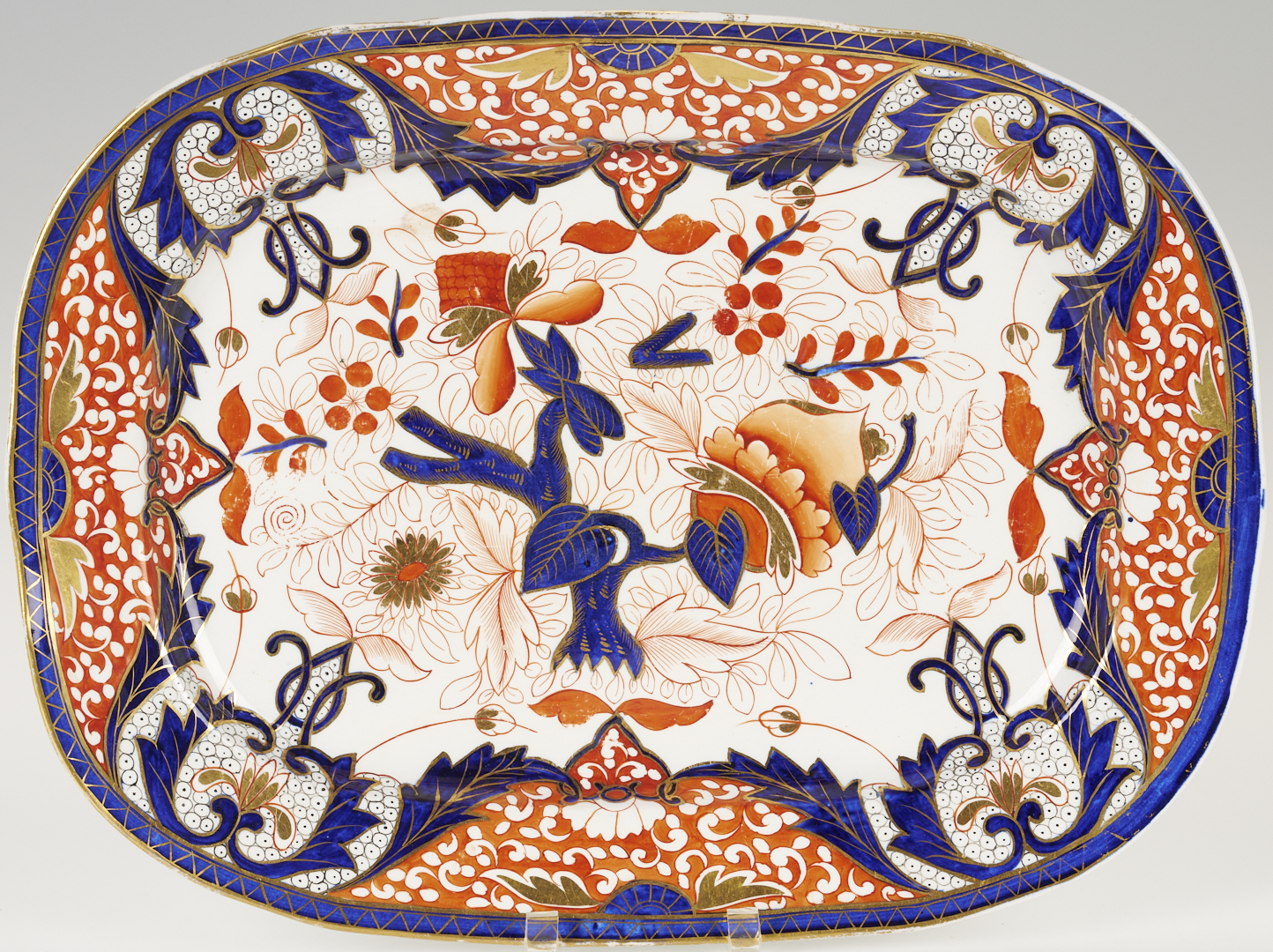 Lot 1158: Large English Imari Platter, early 19th c.