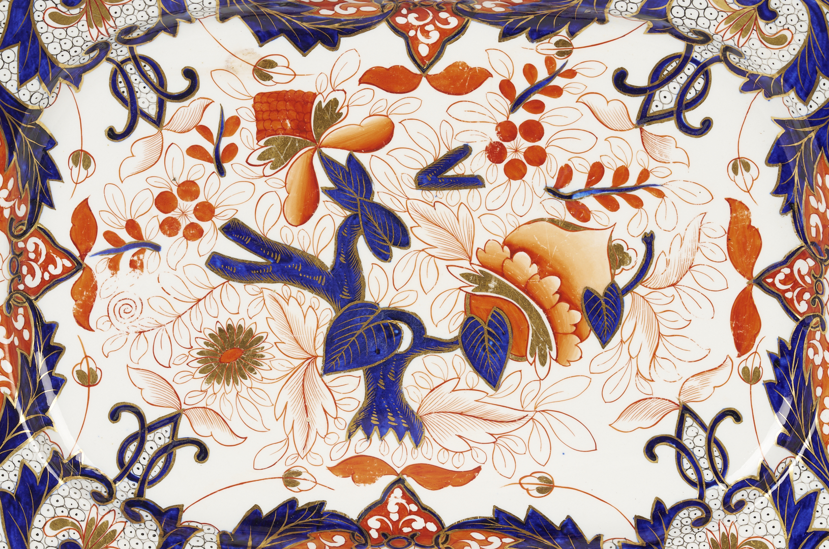Lot 1158: Large English Imari Platter, early 19th c.