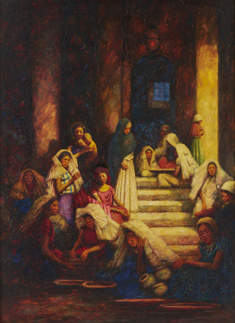 Lot 115: Mortimer Menpes O/B, Middle Eastern Women, ex-Dowdeswell & Dowdeswells