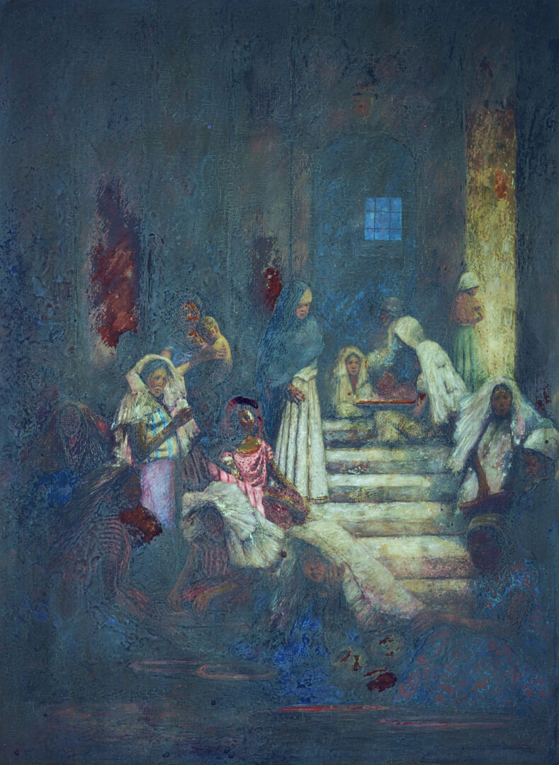 Lot 115: Mortimer Menpes O/B, Middle Eastern Women, ex-Dowdeswell & Dowdeswells