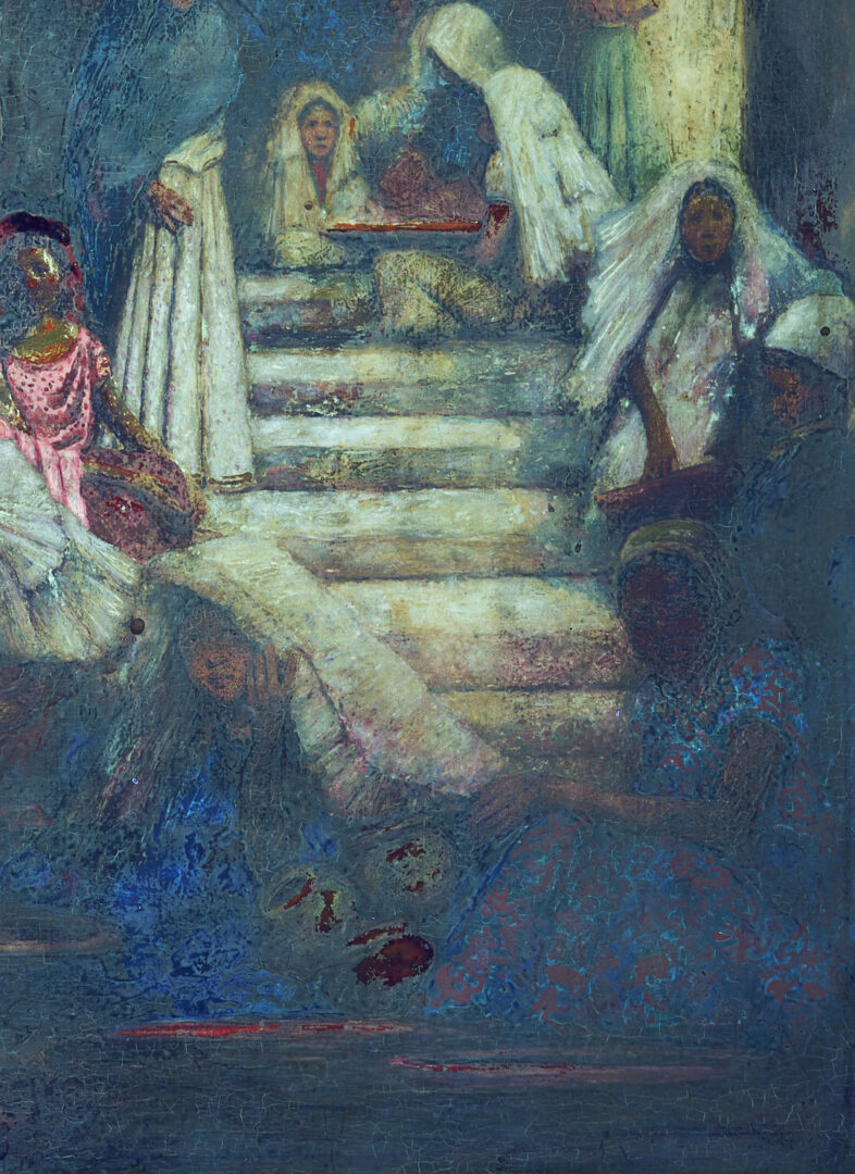 Lot 115: Mortimer Menpes O/B, Middle Eastern Women, ex-Dowdeswell & Dowdeswells