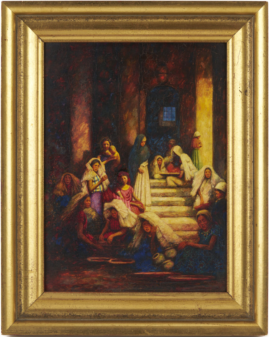 Lot 115: Mortimer Menpes O/B, Middle Eastern Women, ex-Dowdeswell & Dowdeswells