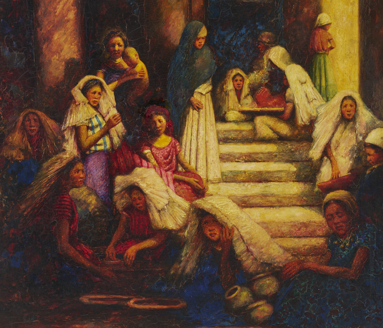 Lot 115: Mortimer Menpes O/B, Middle Eastern Women, ex-Dowdeswell & Dowdeswells