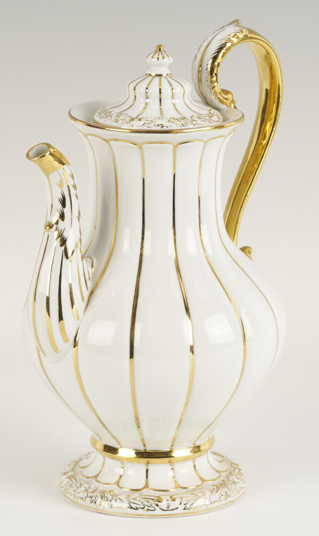 Lot 1160: 2 Meissen Porcelain Items, Coffee Pot & Bowl