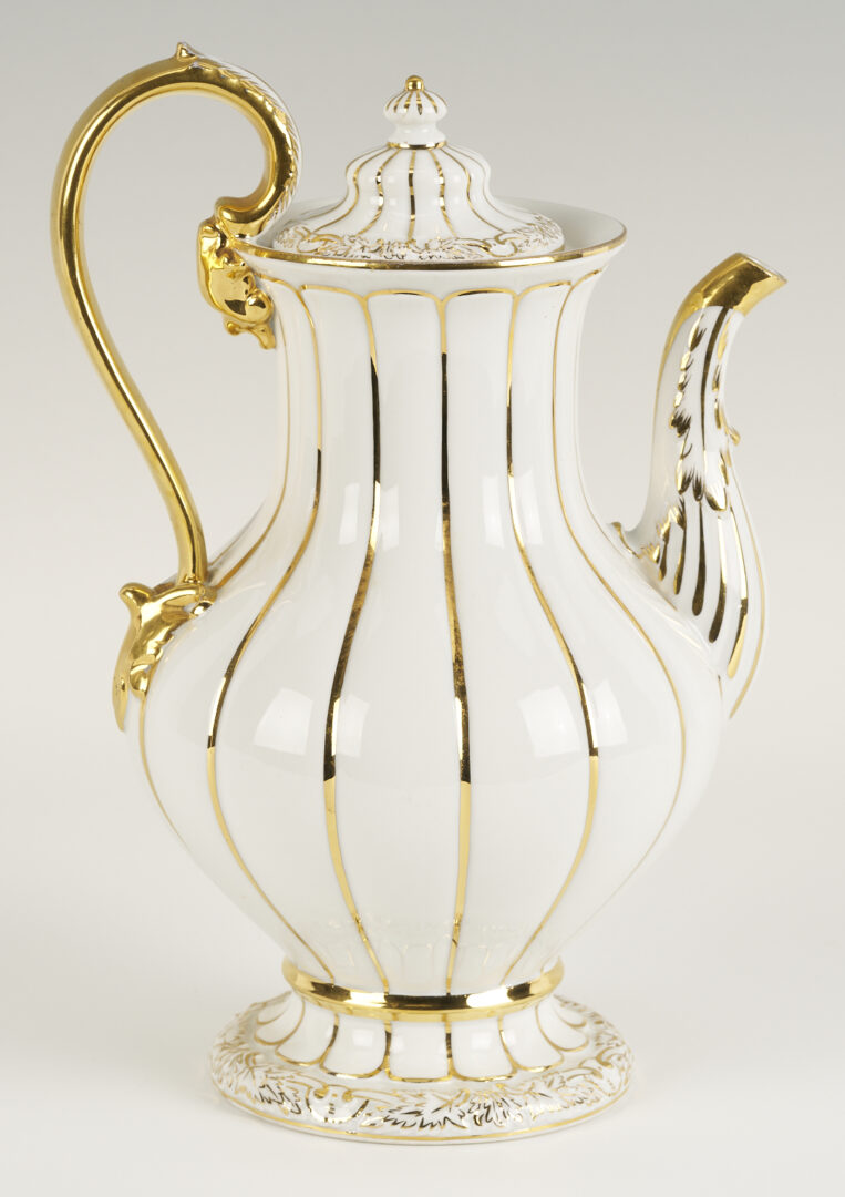 Lot 1160: 2 Meissen Porcelain Items, Coffee Pot & Bowl