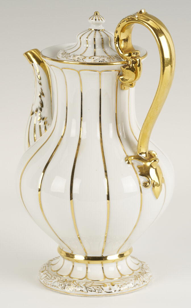 Lot 1160: 2 Meissen Porcelain Items, Coffee Pot & Bowl