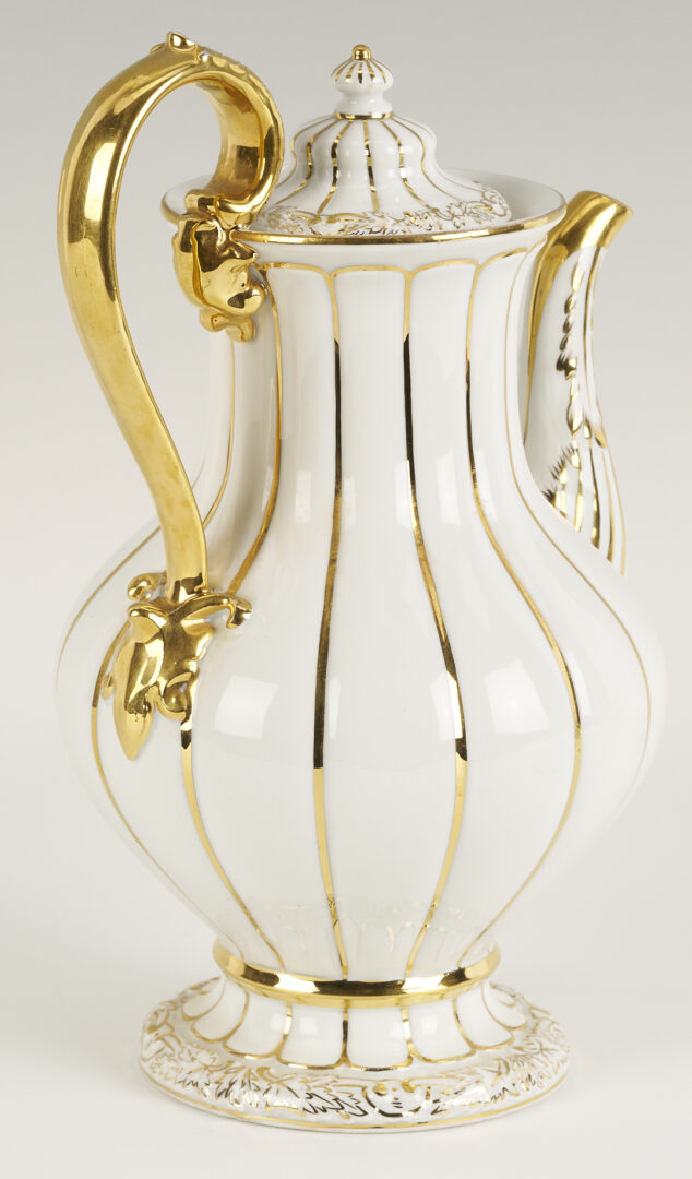 Lot 1160: 2 Meissen Porcelain Items, Coffee Pot & Bowl