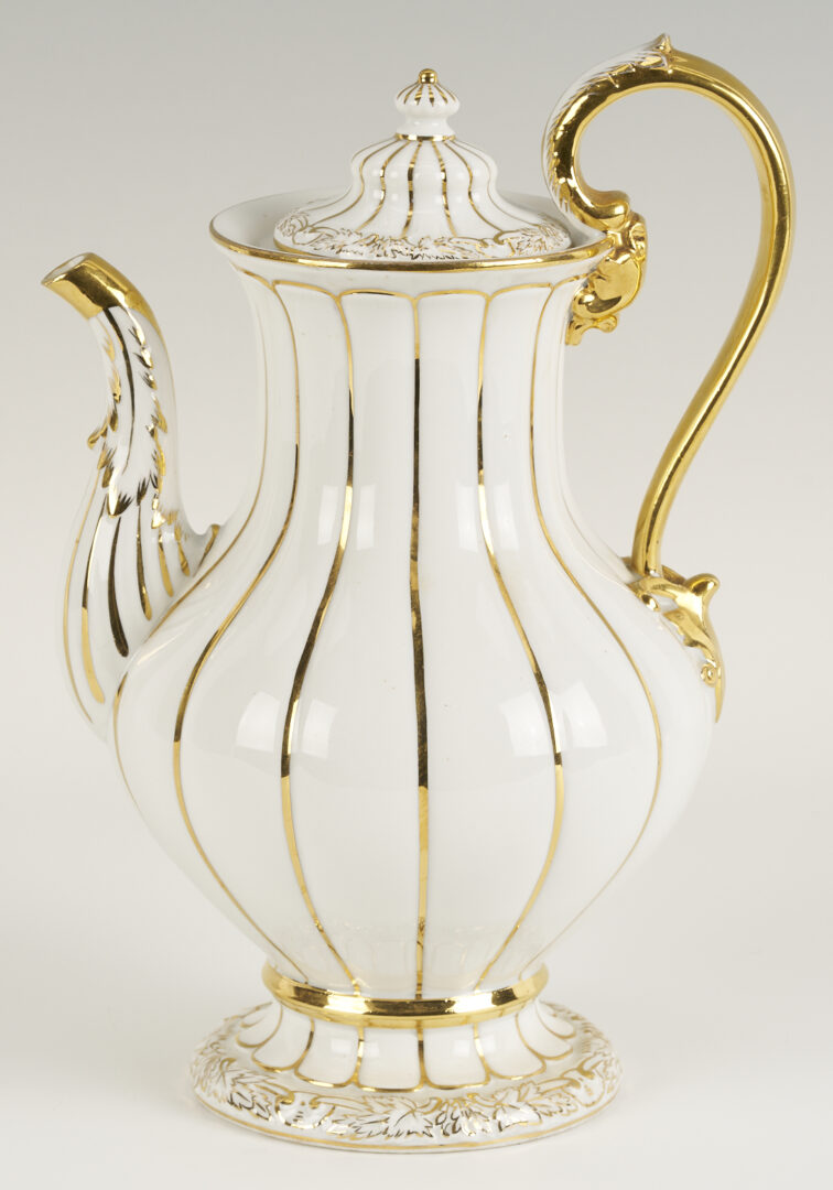 Lot 1160: 2 Meissen Porcelain Items, Coffee Pot & Bowl