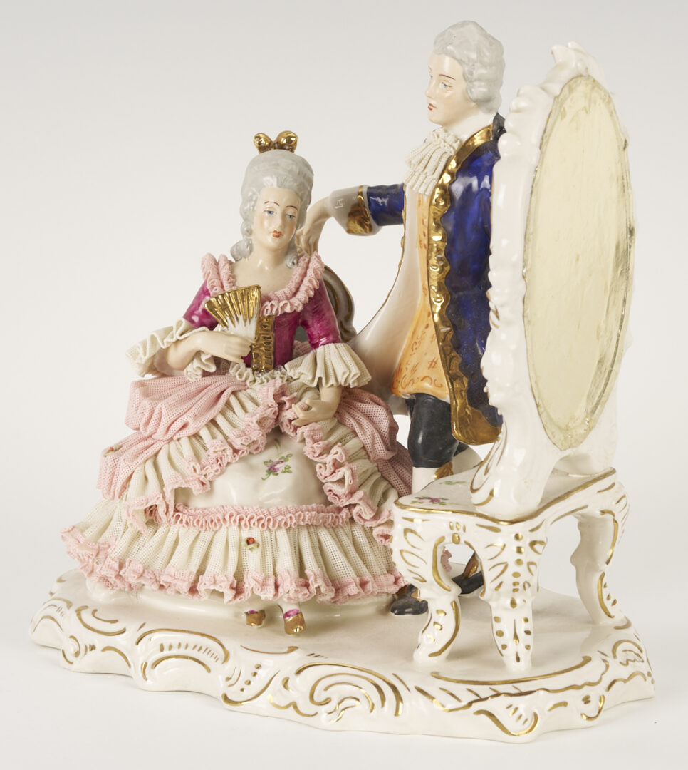 Lot 1161: 5 Dresden Lace Figures, Volkstedt