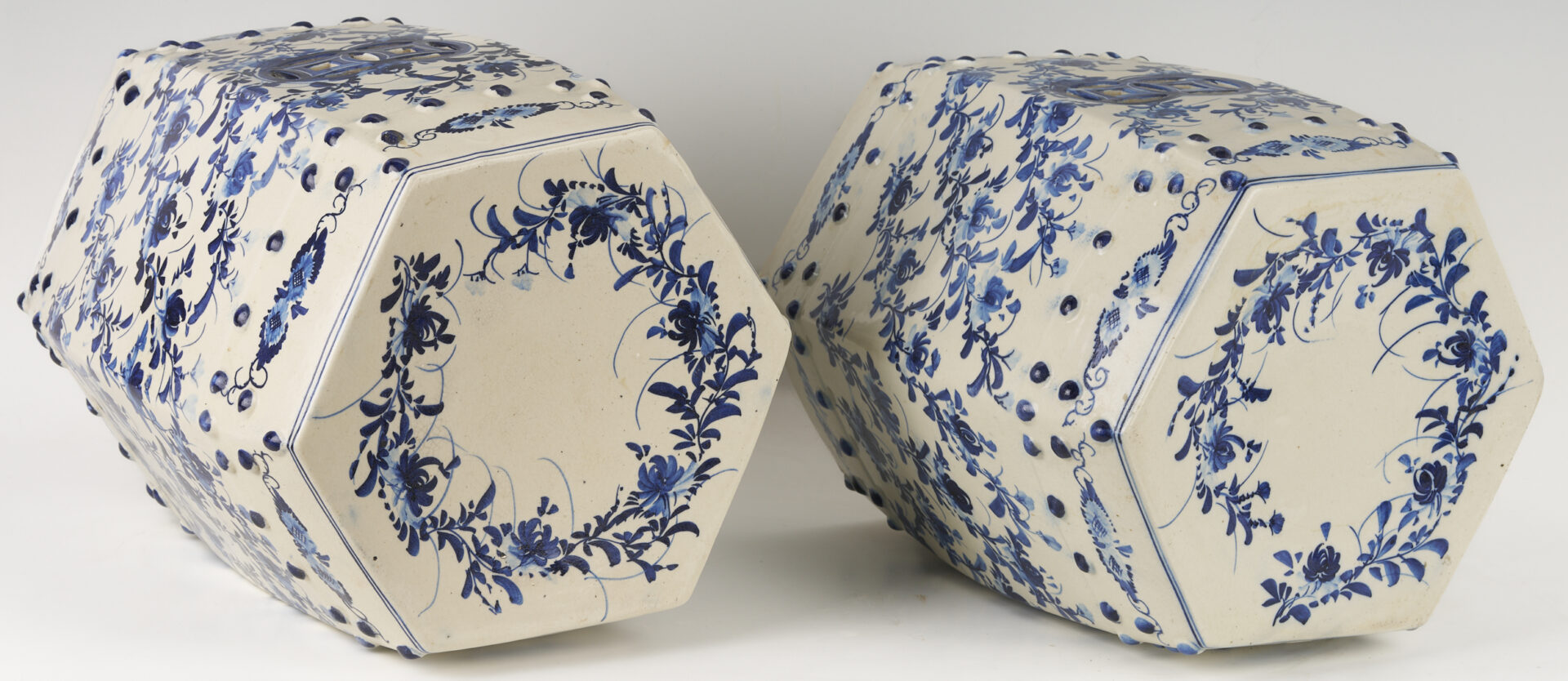 Lot 1169: Pair of Asian Ceramic Garden Stools