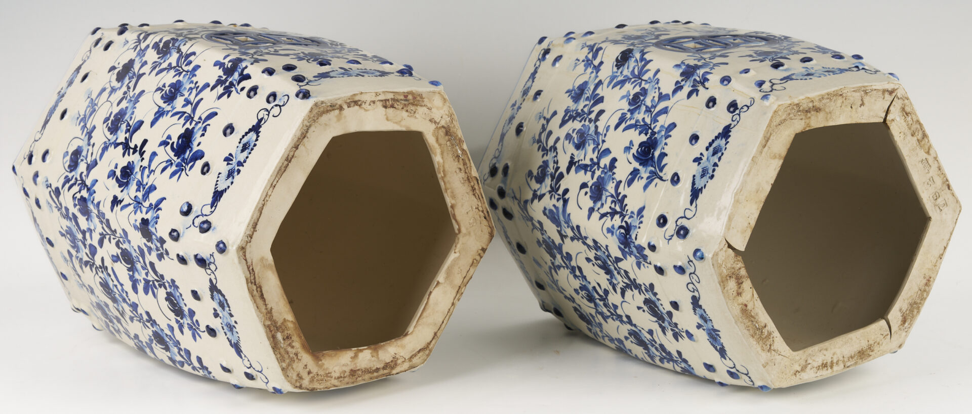 Lot 1169: Pair of Asian Ceramic Garden Stools