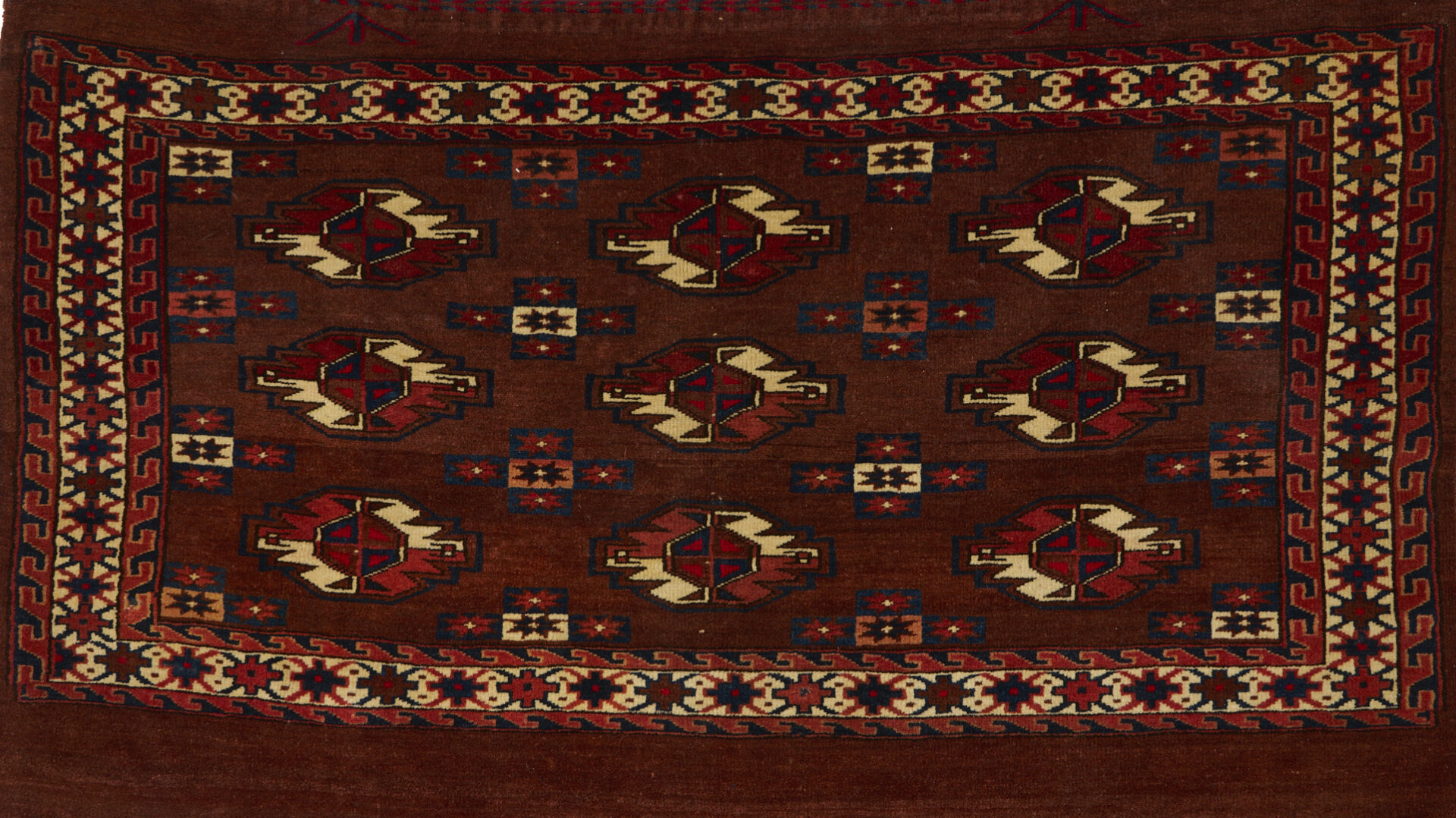 Lot 1173: 2 Antique Turkmen Chuval  Weavings, Tekke & Yomud