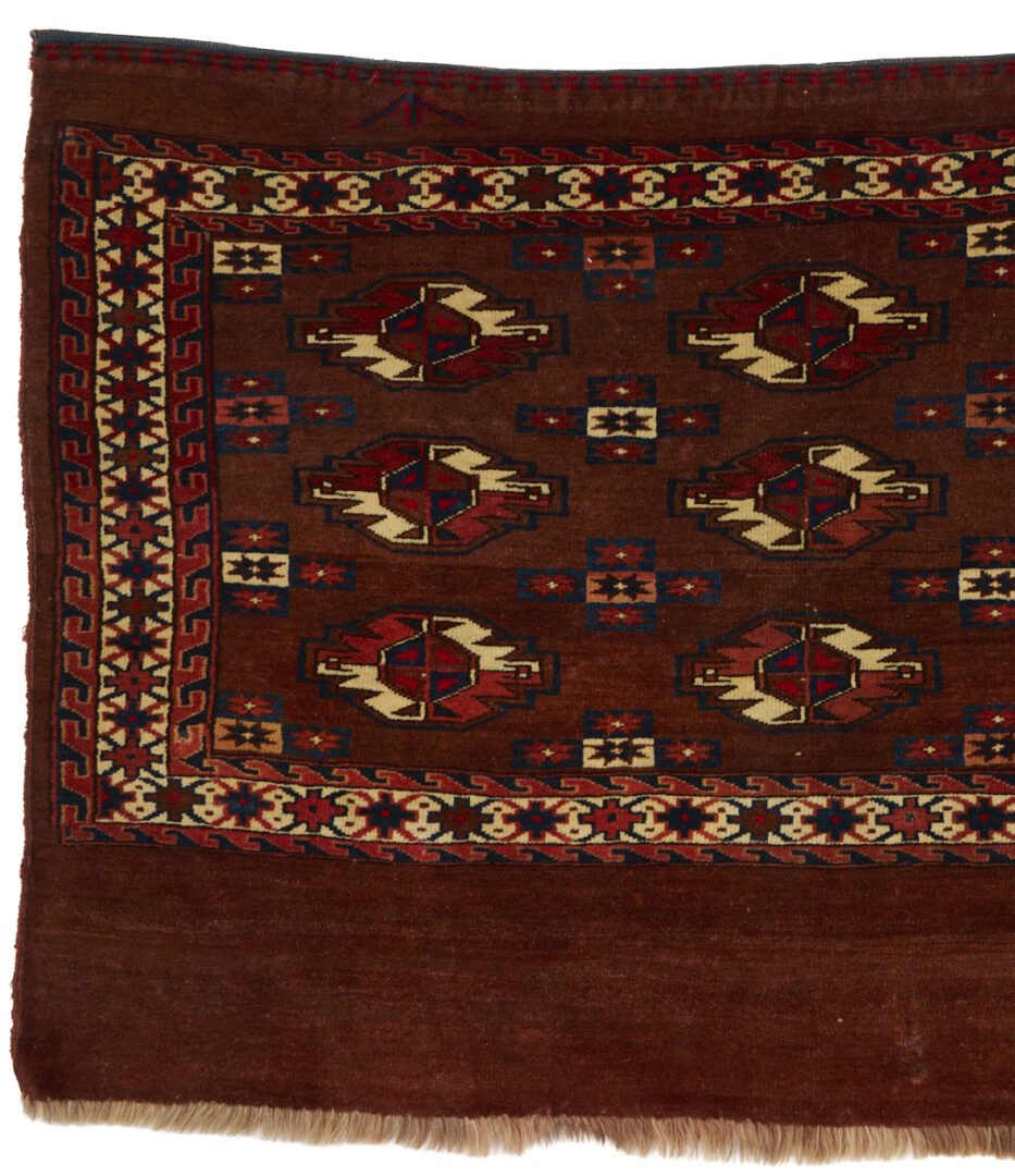 Lot 1173: 2 Antique Turkmen Chuval  Weavings, Tekke & Yomud