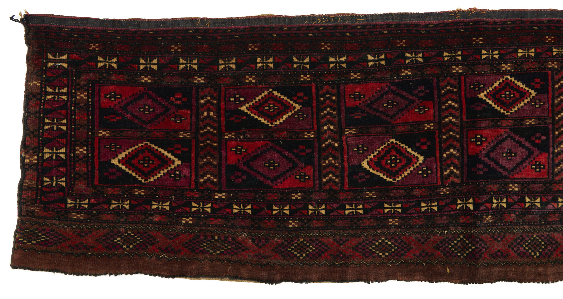Lot 1175: Three Turkmen Weavings, Chuvals and Torba