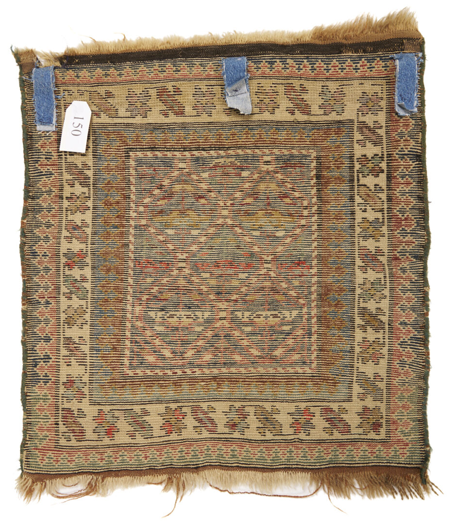 Lot 1178: 3 Tribal Bag or Bagface Weavings, Qashqai, Baluch, & Kurdish