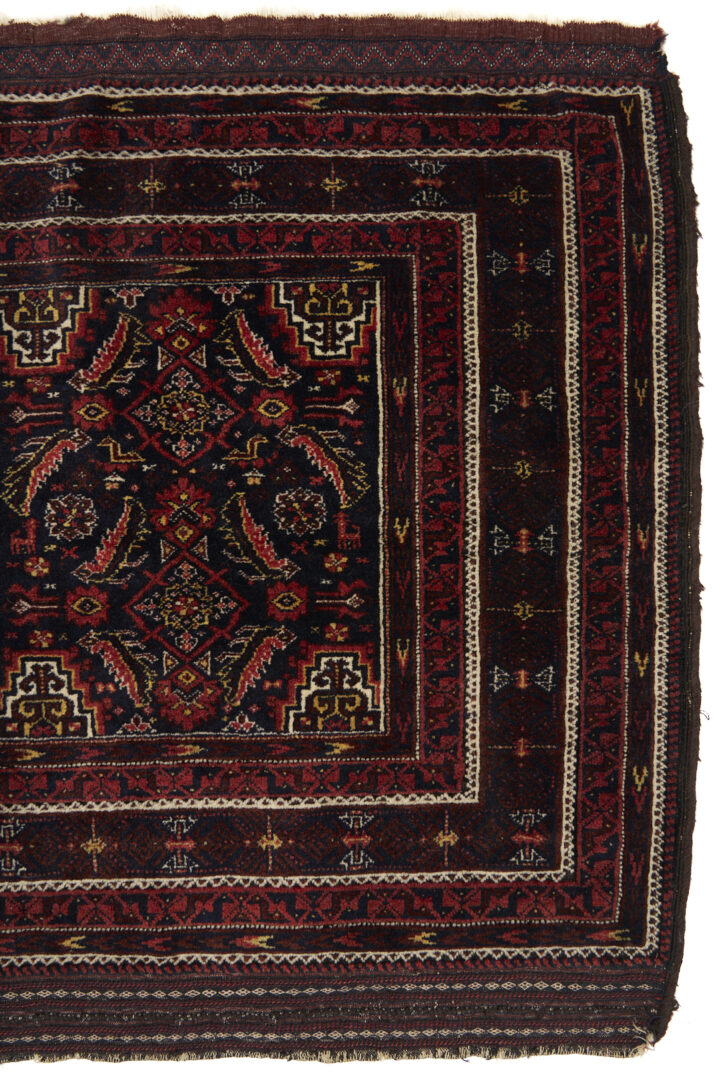 Lot 1178: 3 Tribal Bag or Bagface Weavings, Qashqai, Baluch, & Kurdish