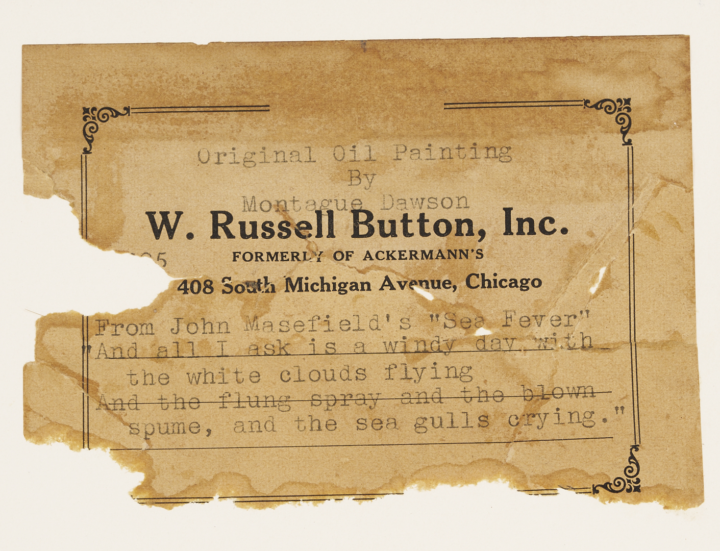 Lot 117: Montague Dawson O/C Maritime Seascape Painting