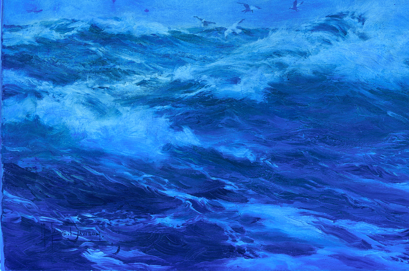 Lot 117: Montague Dawson O/C Maritime Seascape Painting