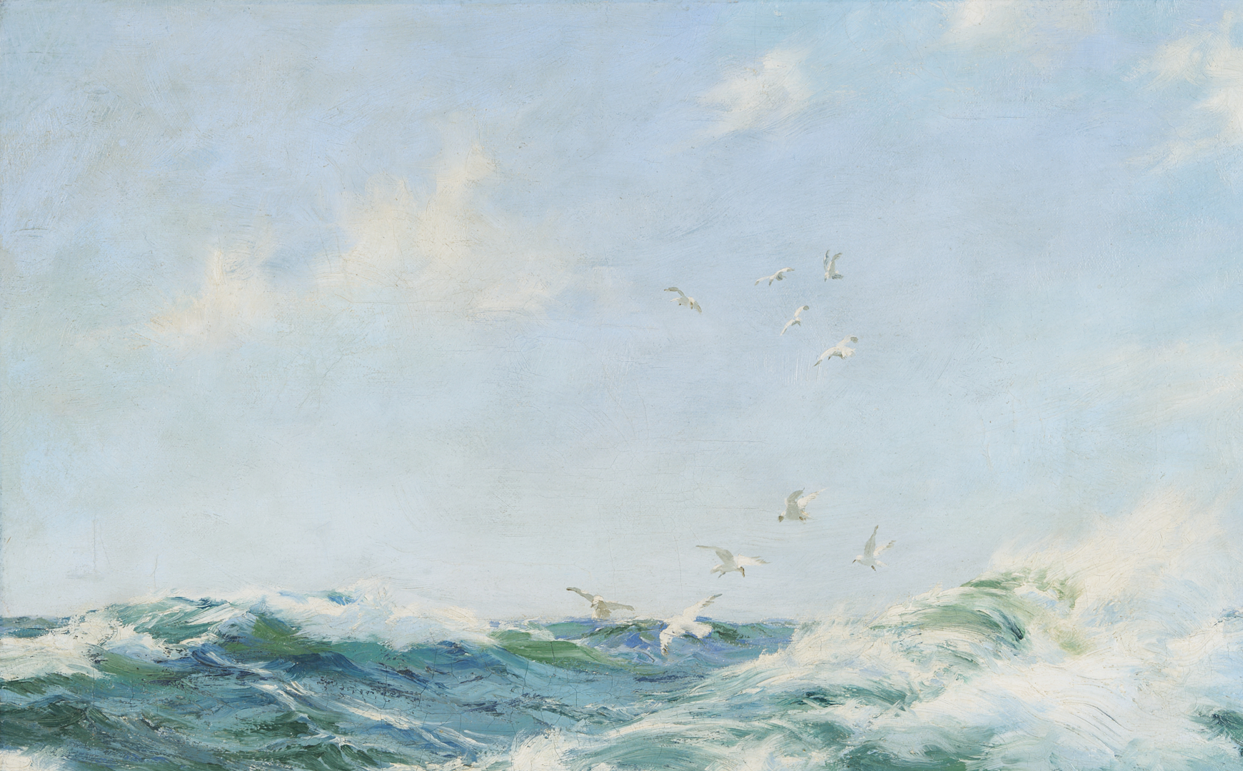 Lot 117: Montague Dawson O/C Maritime Seascape Painting