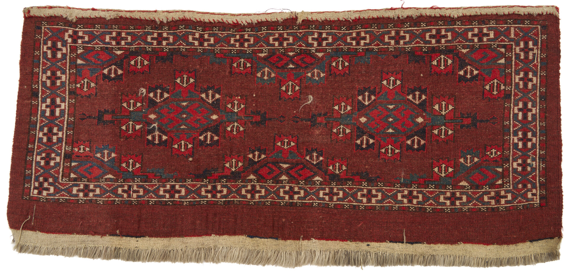 Lot 1180: 3 Antique Turkmen Weavings, Ersari and Yomud