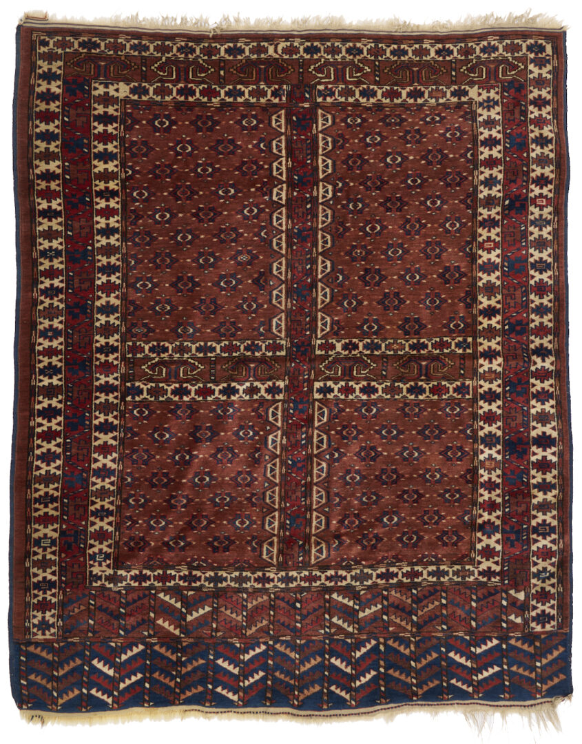 Lot 1181: Antique Yomud or Yomut Turkmen Ensi Rug