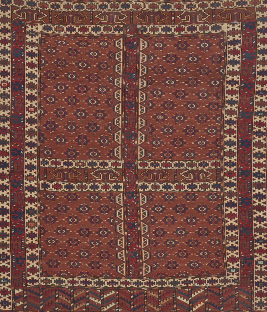 Lot 1181: Antique Yomud or Yomut Turkmen Ensi Rug