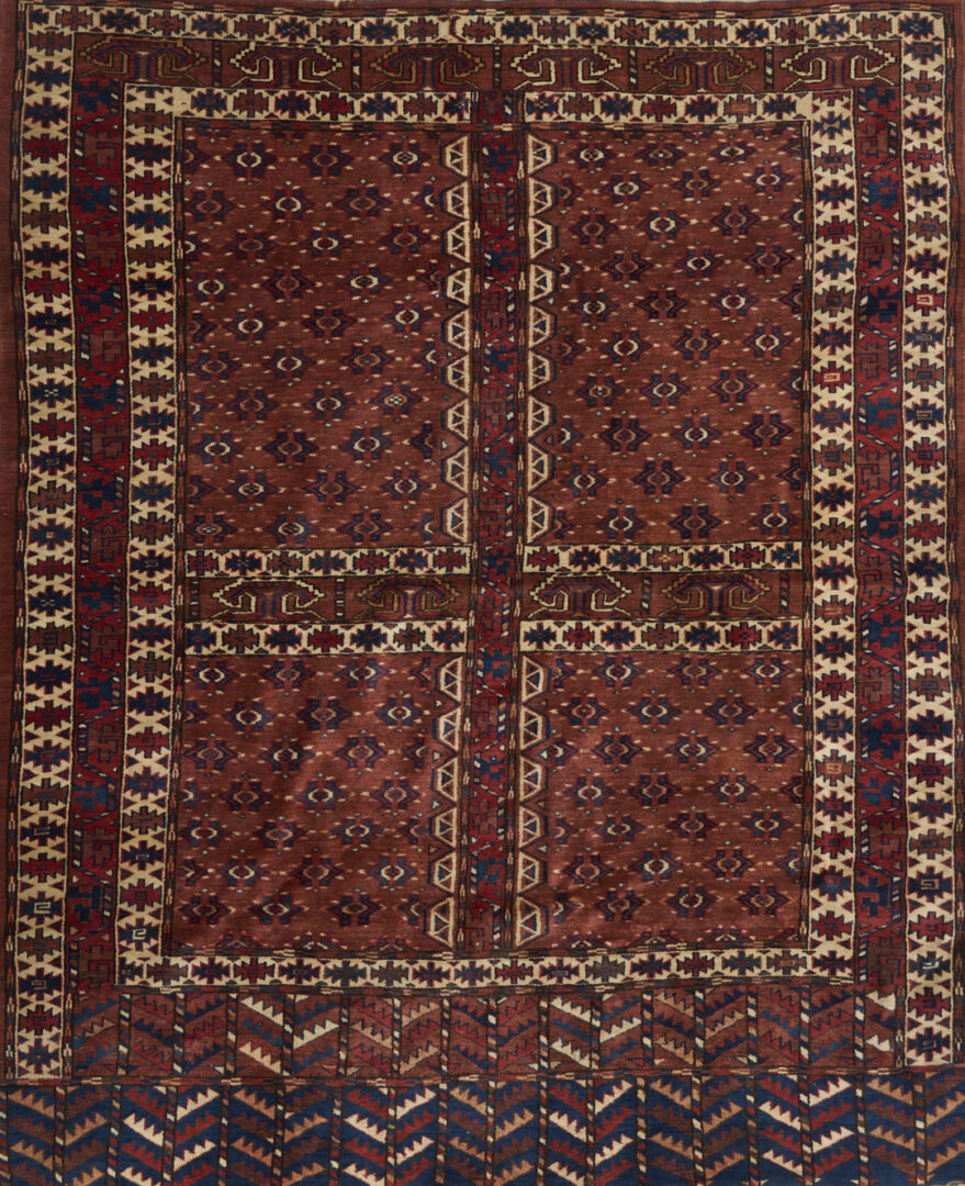 Lot 1181: Antique Yomud or Yomut Turkmen Ensi Rug