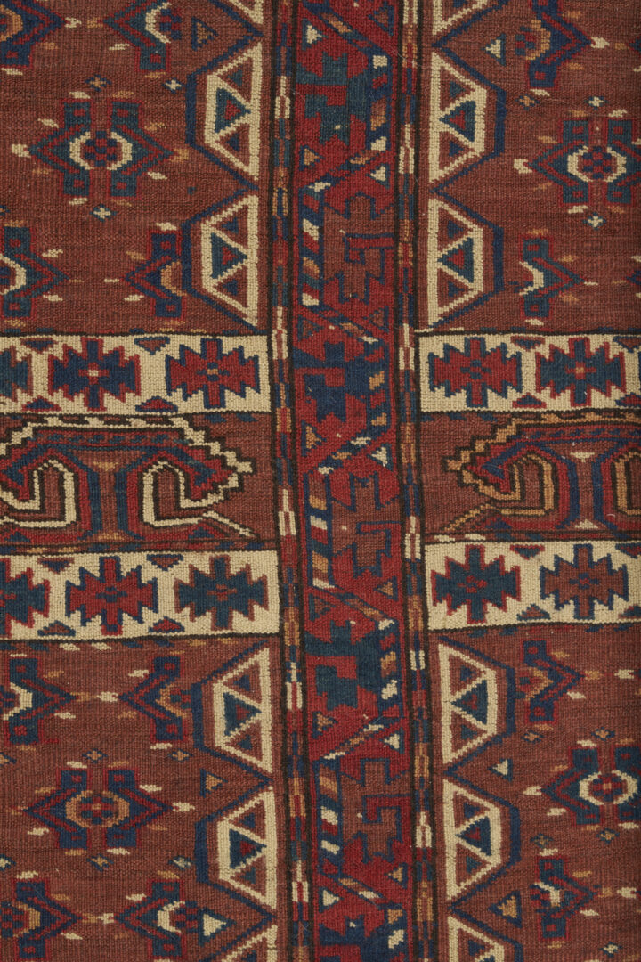 Lot 1181: Antique Yomud or Yomut Turkmen Ensi Rug
