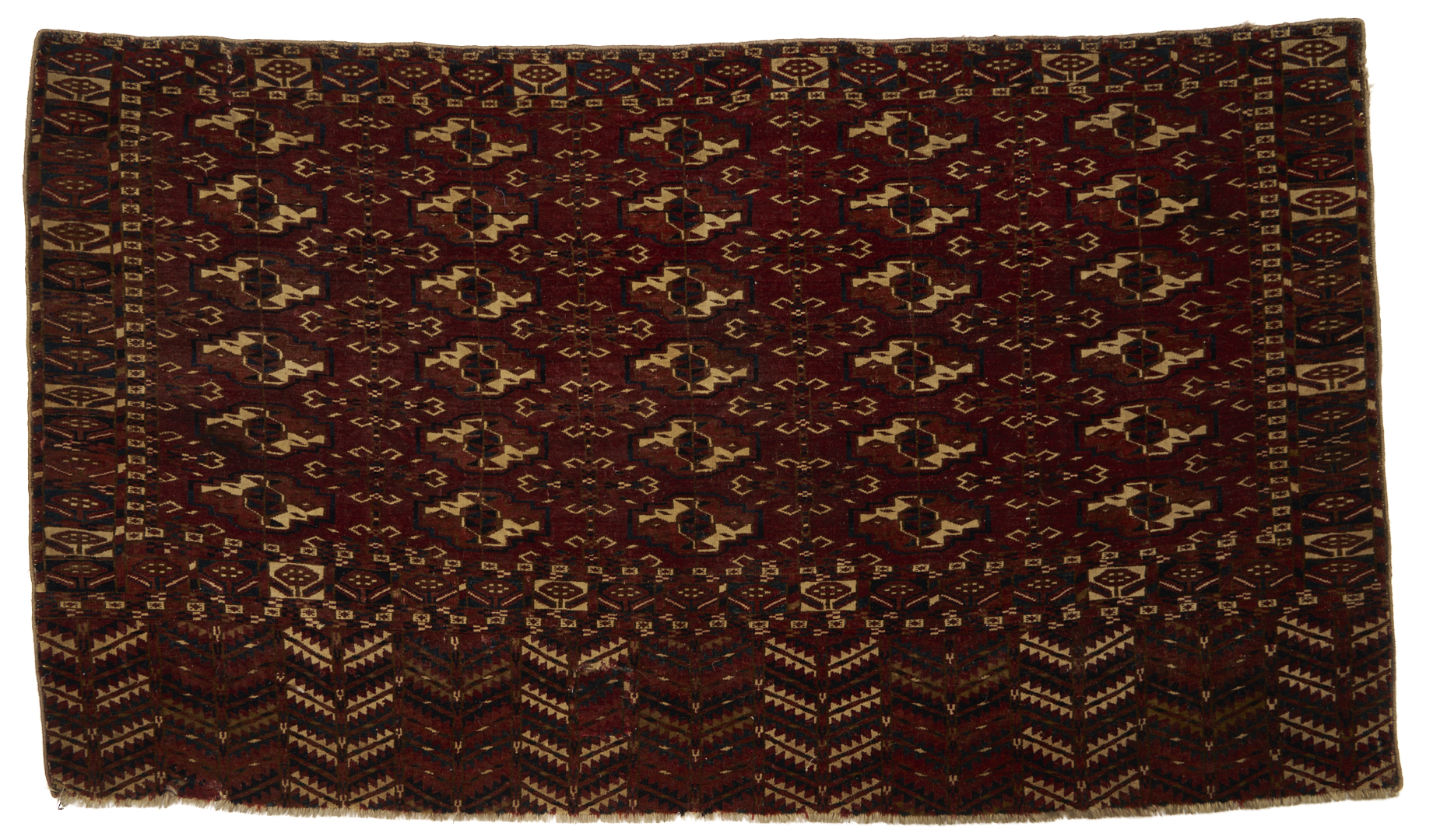 Lot 1182: 3 Antique Turkmen Tekke Torba Weavings