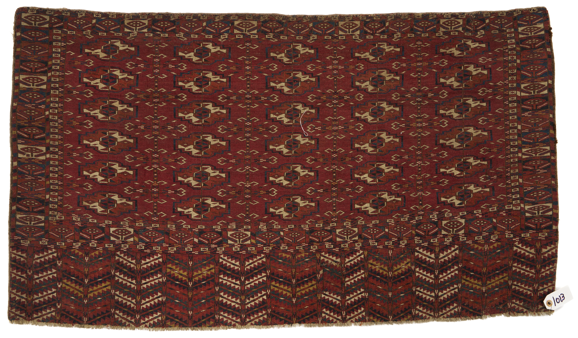 Lot 1182: 3 Antique Turkmen Tekke Torba Weavings