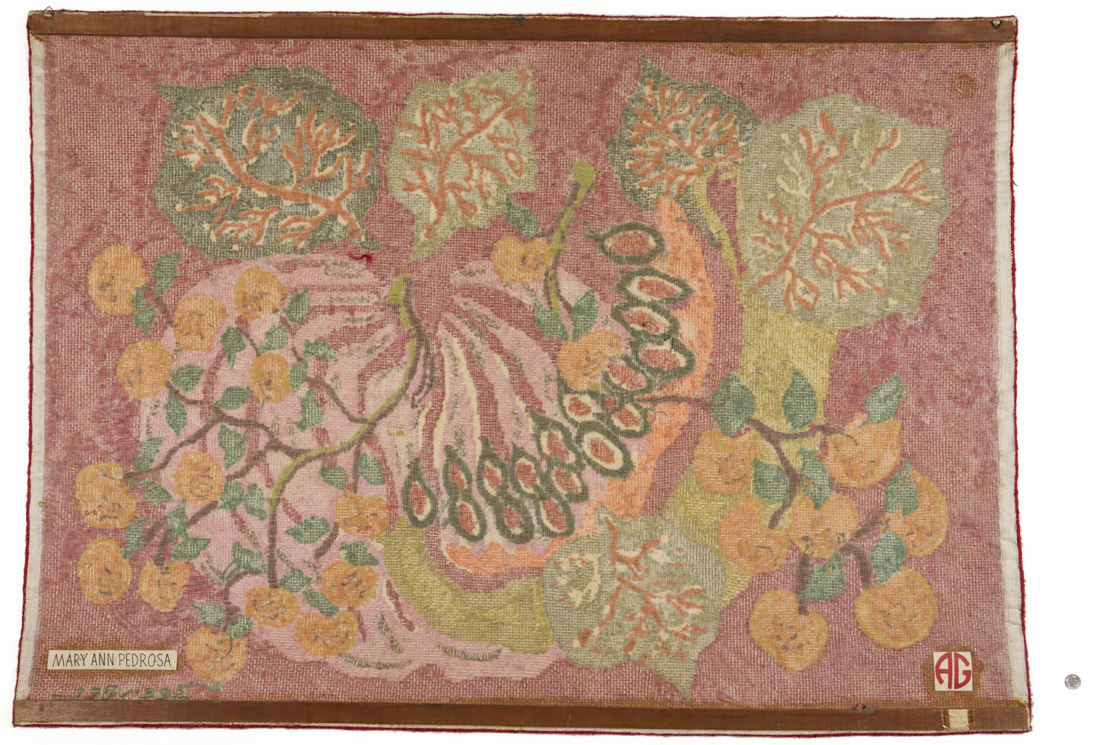 Lot 1186: 2 Brazilian Tapestries: Concessa Colaco and Mary Ann Pedrusa