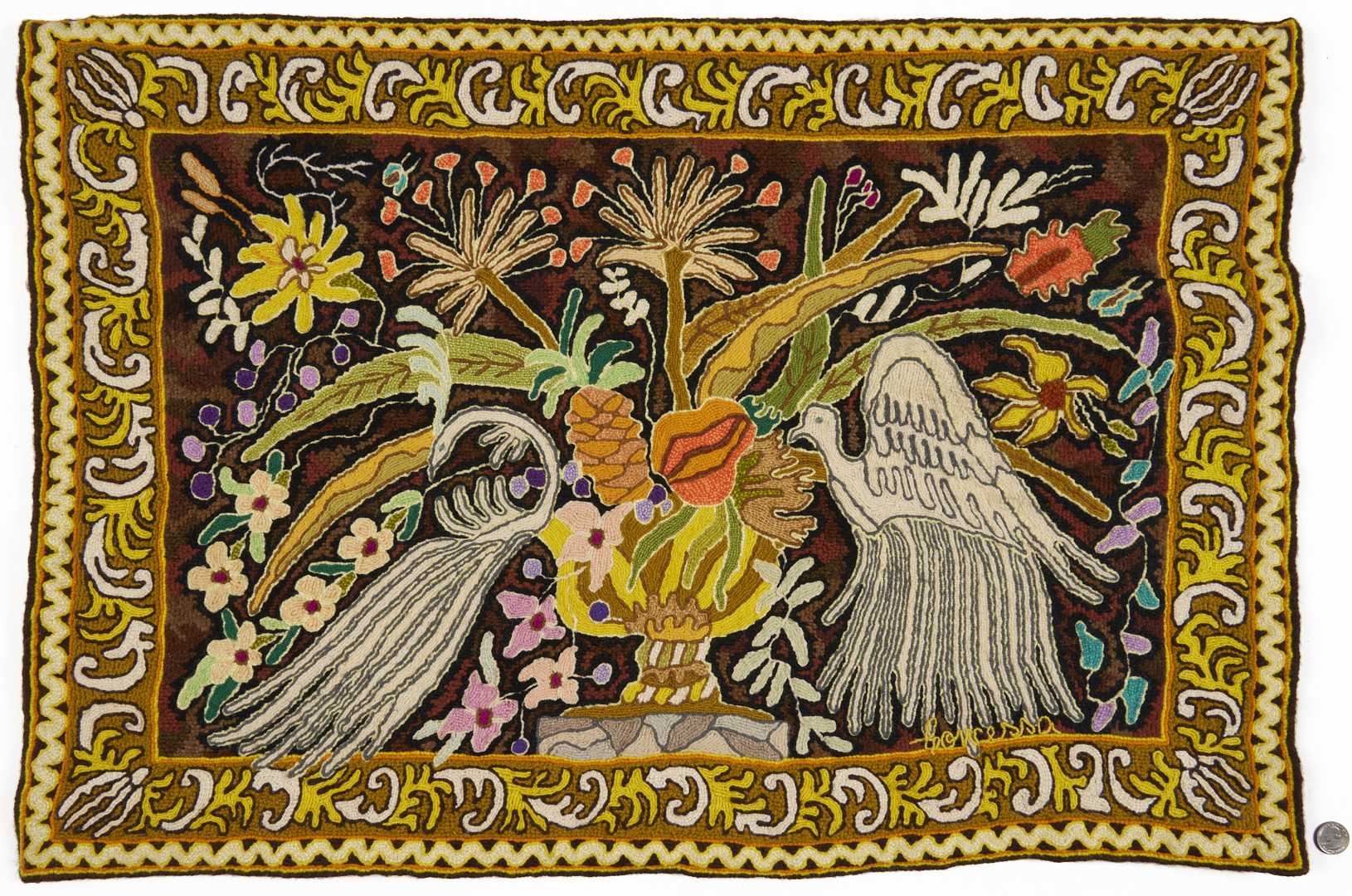 Lot 1186: 2 Brazilian Tapestries: Concessa Colaco and Mary Ann Pedrusa