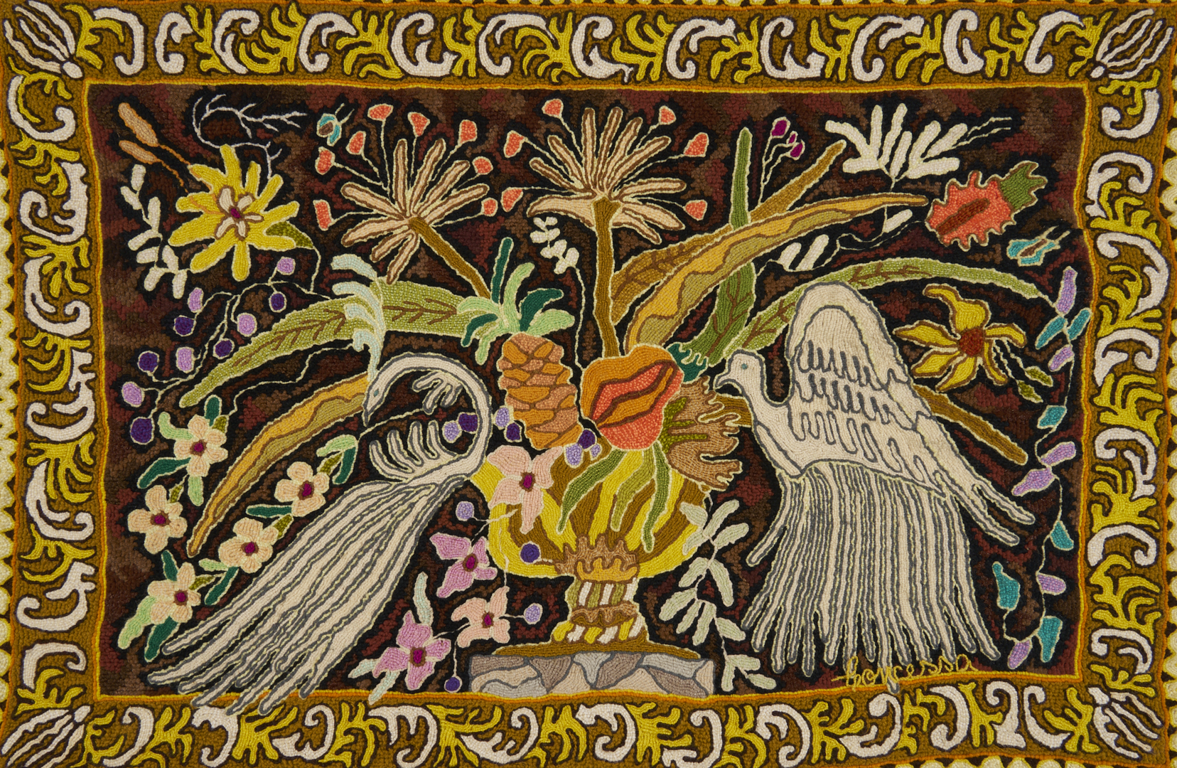 Lot 1186: 2 Brazilian Tapestries: Concessa Colaco and Mary Ann Pedrusa