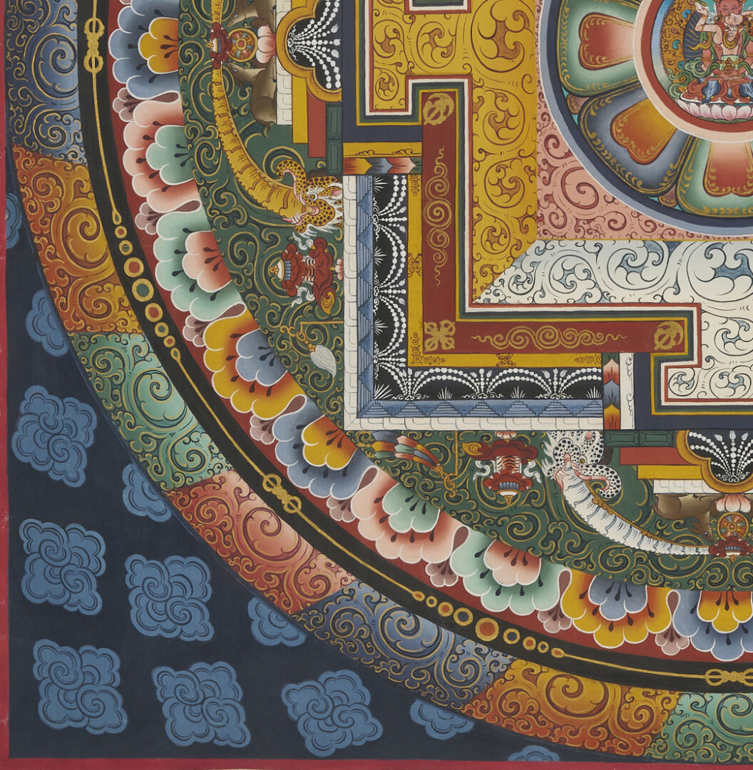 Lot 1188: 2 Tibetan Buddhist Paintings, Phurba Namgay & Thangka
