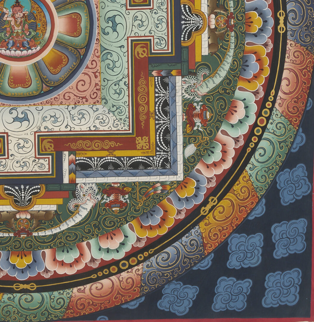 Lot 1188: 2 Tibetan Buddhist Paintings, Phurba Namgay & Thangka