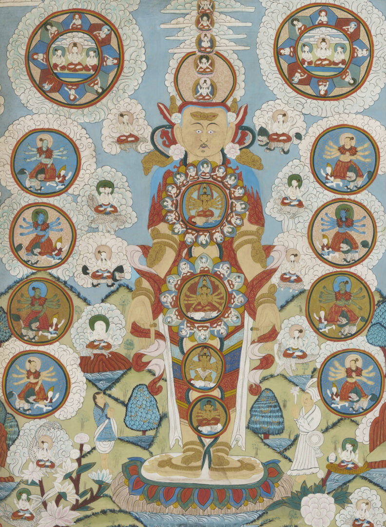 Lot 1188: 2 Tibetan Buddhist Paintings, Phurba Namgay & Thangka