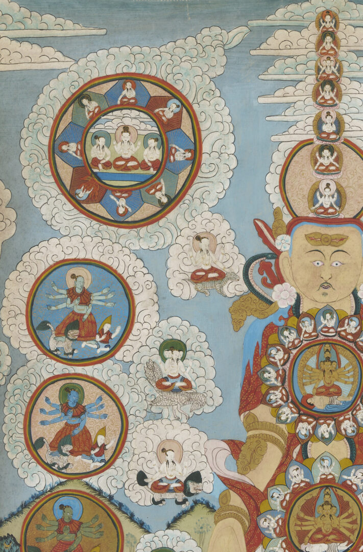 Lot 1188: 2 Tibetan Buddhist Paintings, Phurba Namgay & Thangka