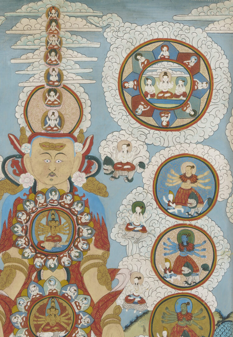 Lot 1188: 2 Tibetan Buddhist Paintings, Phurba Namgay & Thangka